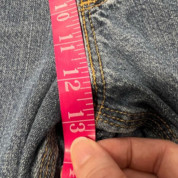 Carhartt Relaxed Fit Jeans Mens 46x32 Distressed Medium Wash Cotton Denim Grunge - Picture 10 of 11